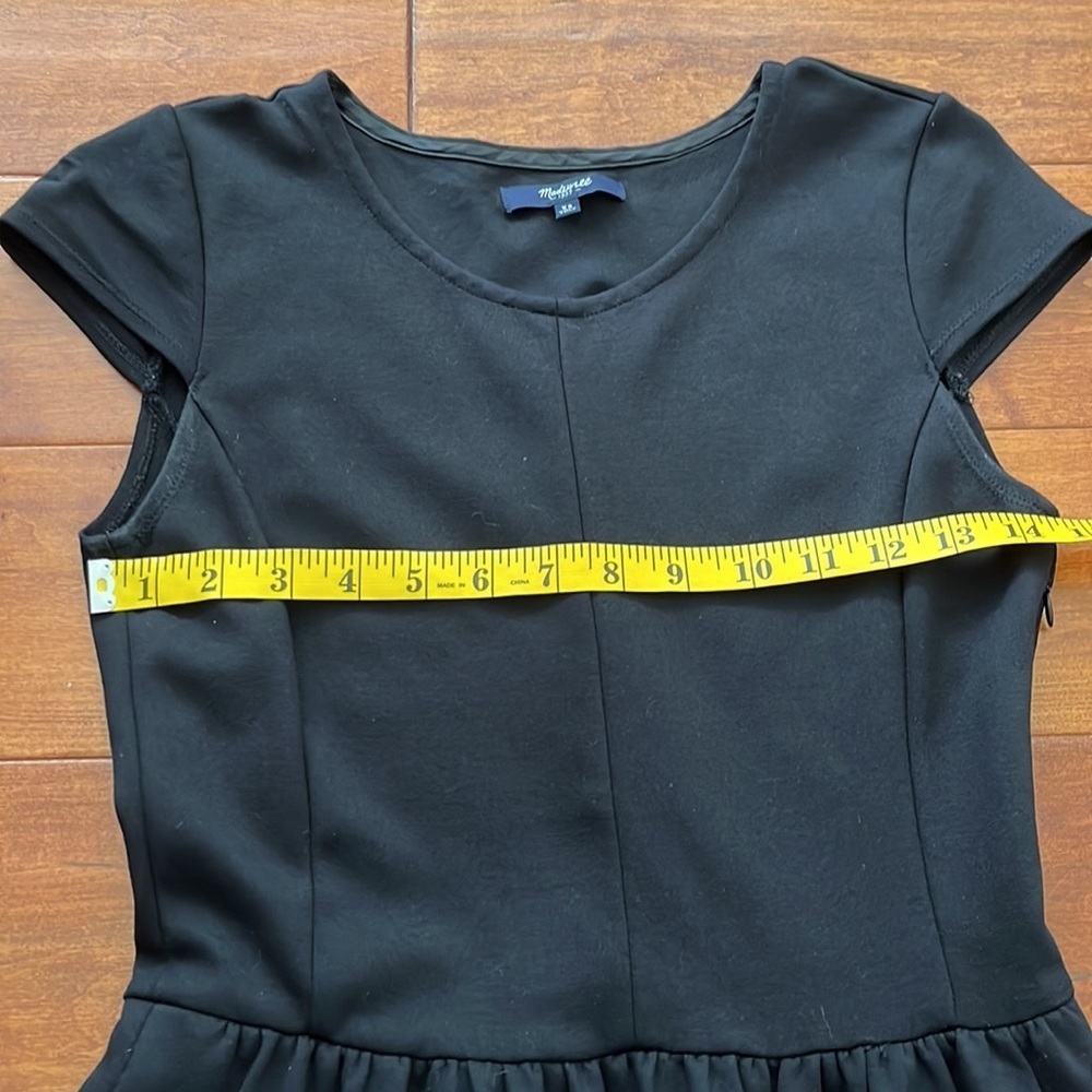 Madewell ponte screenplay black dress with two side pockets Size XS - Picture 6 of 16